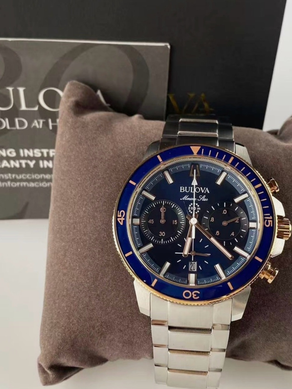 NEW OLD STOCK Bulova Marine Star Chronograph 98B301 45mm Quartz Watch